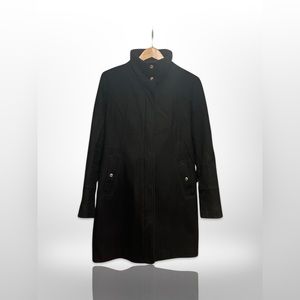 Guess Wool Blend Military Style Coat w/  Silver Buttons Details